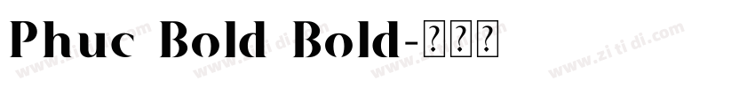 Phuc Bold Bold字体转换
